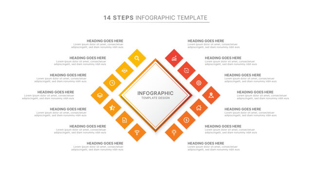 Modern Infographic Design Template with 14 Options