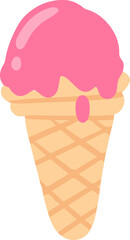 Hand drawn doodle vector illustration of Ice Cream | poster menu book template Icon.	