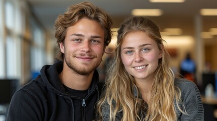 Happy Young Adults and Senior Mentors Collaborating in Technology and Coding Projects