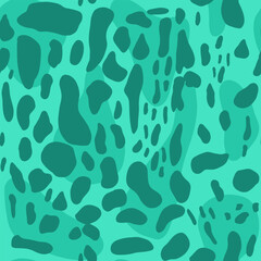 Dinosaur or iguana skin seamless pattern with green spots