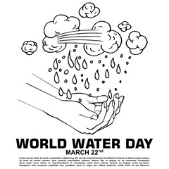 World Water Day, March 22, Poster and Banner vector