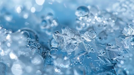 Fototapeta premium Crystal Ice Macro Photography