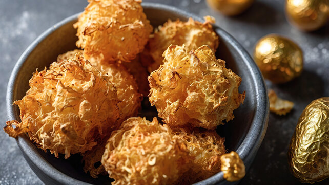A bowl filled with golden, crispy air fryer delights, perfect for a snack or appetizer.