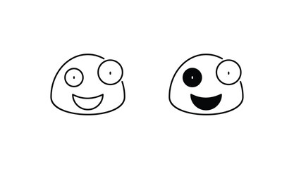 Crazy icon design with white background stock illustration