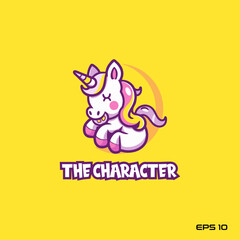 rainbow pony, character, vector, illustration, eps 10, mascot, logo, cute