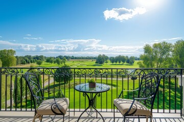 Stunning golf course panorama