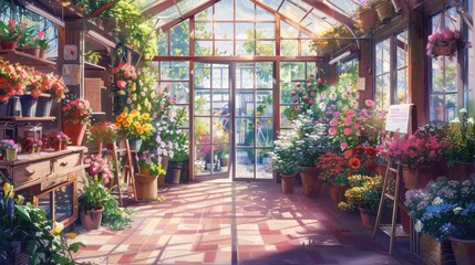 Floral Greenhouse: A Beautiful Array of Colors