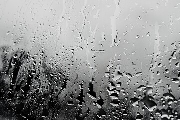 Water condensation on modern uPVC windows with visible puddles on the sill