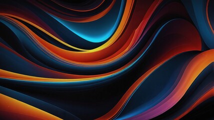 Fototapeta premium Trendy simple color gradient abstract background with dynamic wave line effect. Vector Illustration For Wallpaper, Banner, Background, Card, Book Illustration, landing page