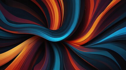 Obraz premium Trendy simple color gradient abstract background with dynamic wave line effect. Vector Illustration For Wallpaper, Banner, Background, Card, Book Illustration, landing page