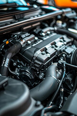 Fototapeta premium Engine of a modern car