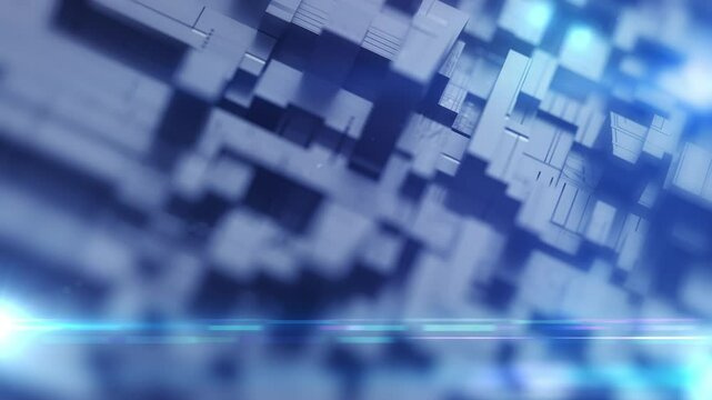 Abstract background 3D rendering basic geometry shape futuristic technology concept