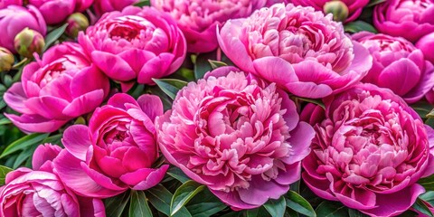 Obraz premium Close-up of Pink Peony Flowers, Blooming in Spring, Floral Macro Photography, Peony Petals, Garden Flowers, peony, flower, spring