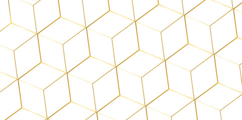 Modern minimal and clean white gold background with realistic line wave geometric circle shape, abstract white and gold colors with lines pattern texture computer geometric digital connection design .