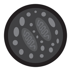 autophagosome glyph icon 