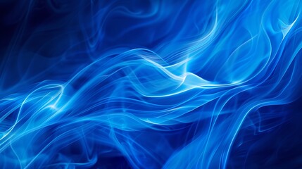 Obraz premium Abstract Blue Smoke Swirls