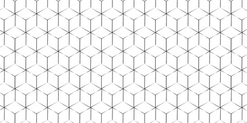 Abstract hexagonal futuristic geometric backdrop White background and embossed hexagon , honeycomb black cube hexagon concept design abstract technology background vector wallpaper.
