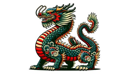 Chinese Dragon Statue for Chinese New Year Celebration