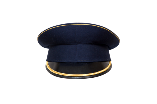 Police hat on the transparent background