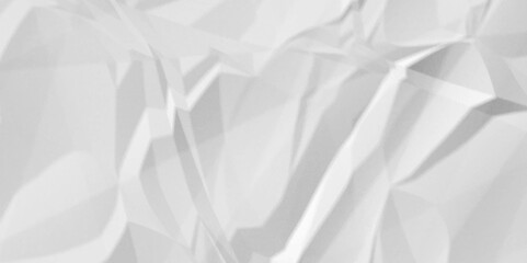 White crumpled cover old paper wrapping crinkled light cardboard overlay texture background. surface retro wrinkled empty sheet paper creased.	

