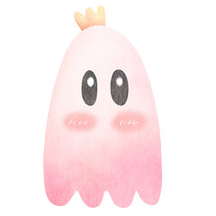 pink ghost clipart-4