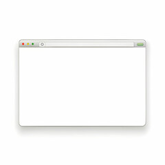 Opened browser window template. Past your content into it