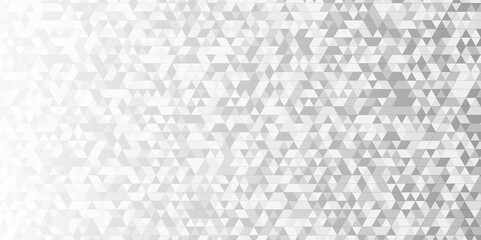 Vector geometric seamless technology gray and white triangle background. Abstract digital grid light pattern white Polygon Mosaic triangle Background, business and corporate background.