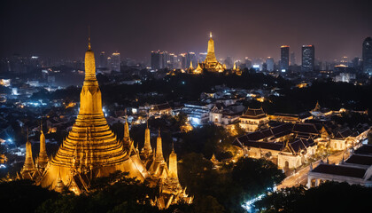 Naklejka premium Bangkok cityscape