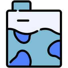 milk filled line icon