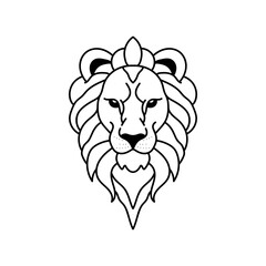 Lion outline illustration