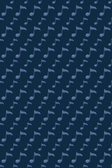 seamless pattern background with note music