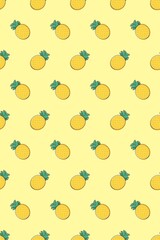 seamless pattern background with pineapple