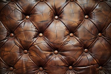Fototapeta premium Textured leather in brown color