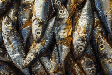 Obraz premium tiny dried fish