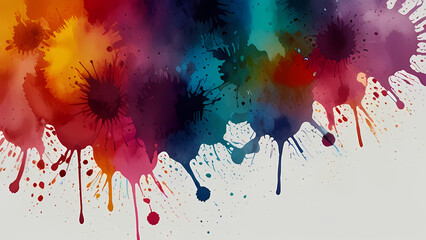 Fototapeta premium Abstract Background With Colorful Watercolor Blot Theme