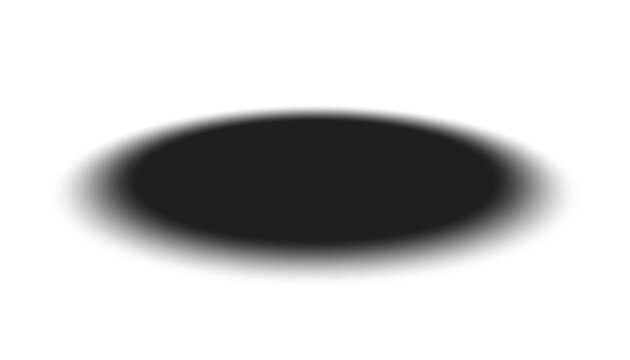 Realistic Oval Shadow PNG Transparent Background for Mockups & Design