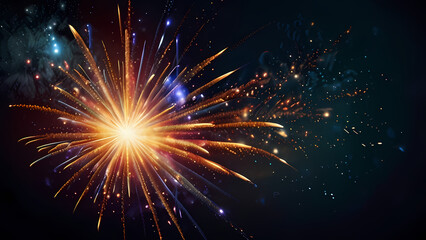 Fototapeta premium Abstract background that illustrates of an Firework explosion theme