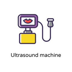 Ultrasound machine vector icon