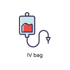 IV bag vector icon