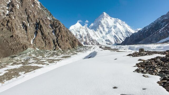 K2 mountain peak, second highest mountain in the world, K2 trek, Pakistan, Asia