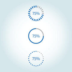 Progress Circles vector illustration graphic eps