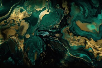 Green and Gold Abstract Textured Background, green, gold, abstract, texture, background, textured, design, pattern, art, decorative, backdrop, luxury