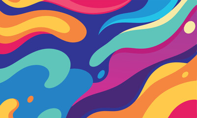 Abstract Fluid Art Vector Illustration - Vibrant Liquid Colorful Flowing Design for Modern Creative Backgrounds, Artistic Wallpaper, and Contemporary Graphic Elements