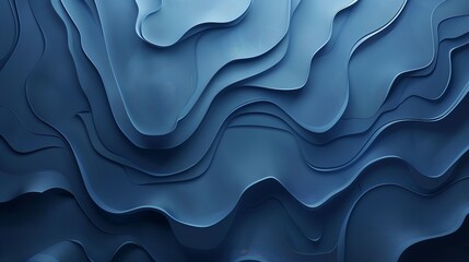 Colorful Abstract Background With Wavy Shapes