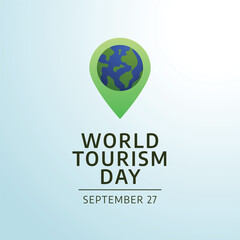 vector graphic of World Tourism Day ideal for World Tourism Day celebration.