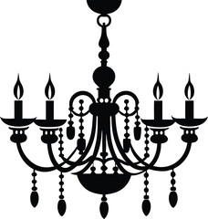 chandelier silhouette illustration chandelier, decoration,  lightbulb, candle, abstractlight, lamp, decor, ceiling, modern, luxury, 