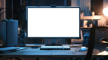 Blank PNG computer screen