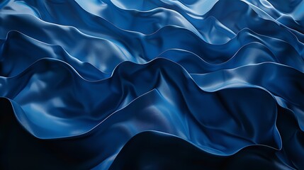 Fototapeta premium Abstract Blue Wave Pattern Background