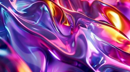 Fototapeta premium Abstract Iridescent Liquid Background