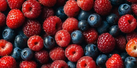 A close up of a bunch of berries, perfect for food and health-related designs.